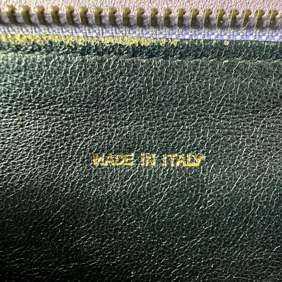 CHANEL Vintage Purple Quilted Suede Chain Link Shoulder Bag CC Logo Tassel Charm - Picture 12 of 16